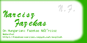 narcisz fazekas business card